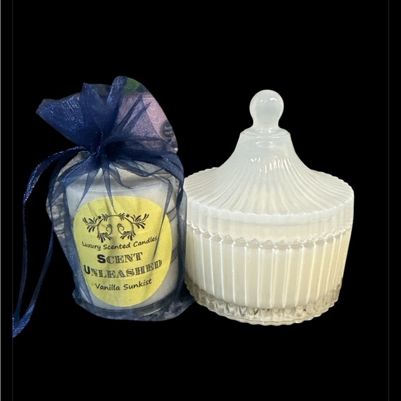 COPY - VANILLA SUNKIST, SCENT UNLEASHED LLC LUXURY HAND POURED SCENTED CANDLES - Picture 3 of 3